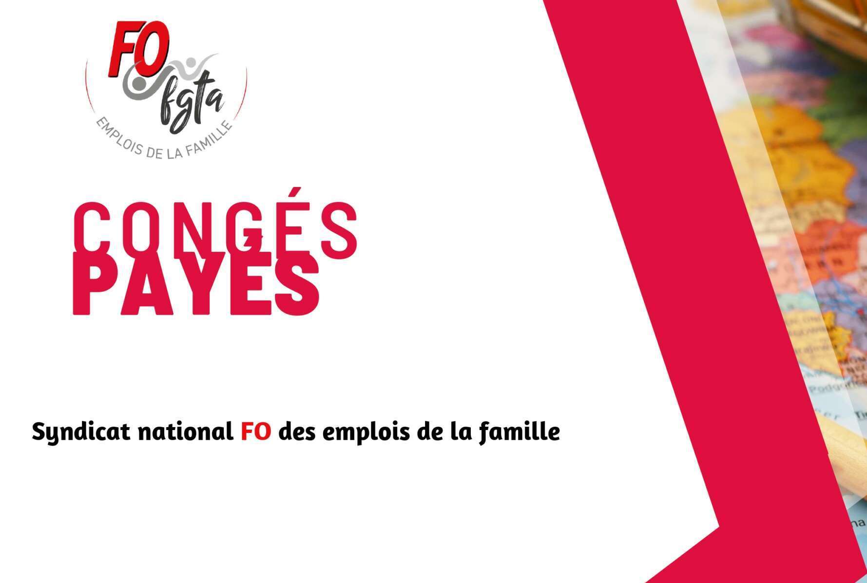 Les congés payés FGTAFO Emplois de la famille